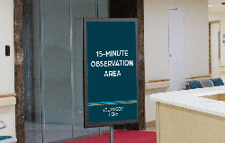 Free-Standing Sign For Vaccination