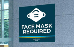 Wall Graphics For Face Mask Required