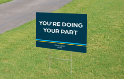 Yard Sign For Vaccination