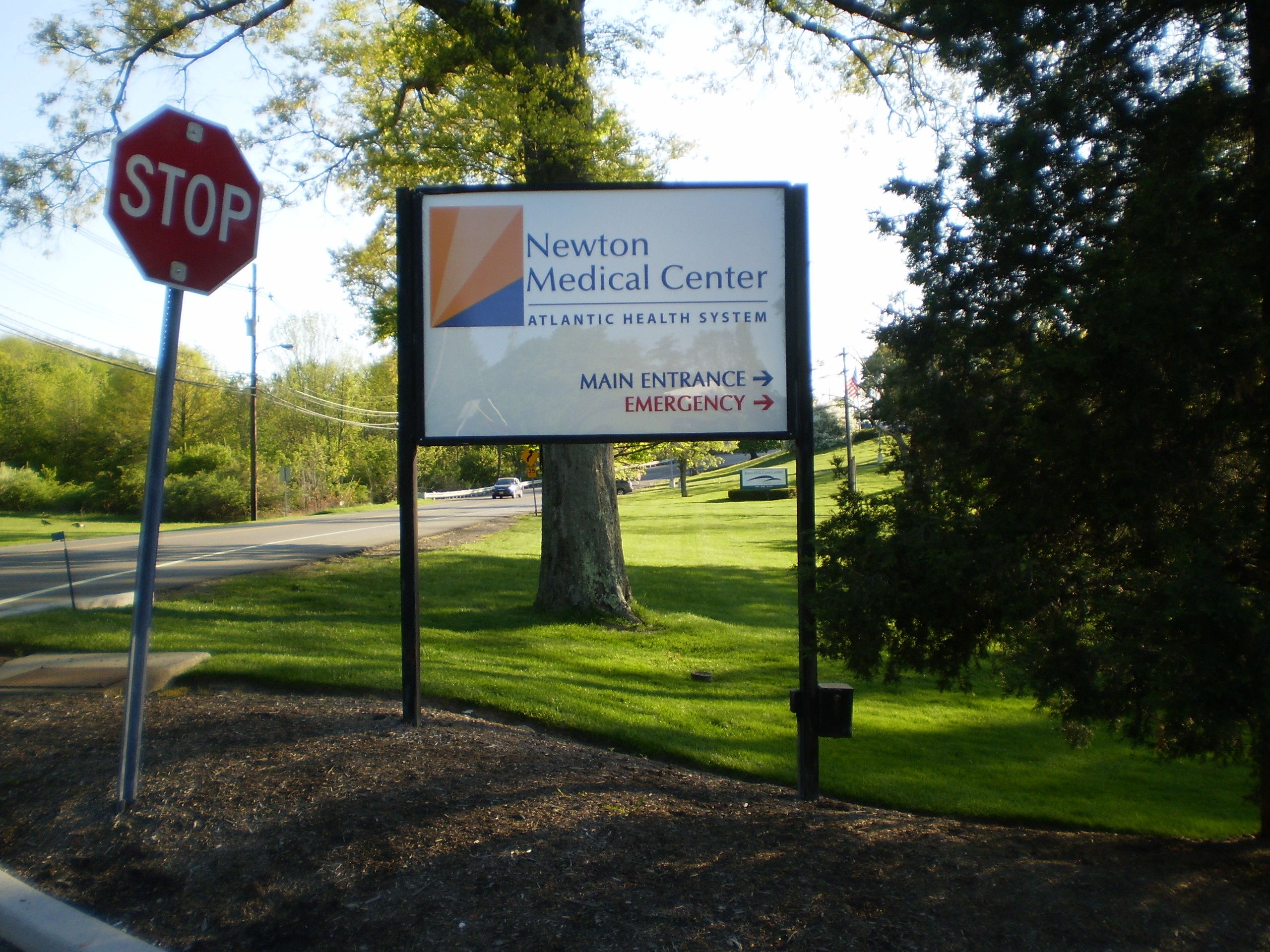 post and panel sign