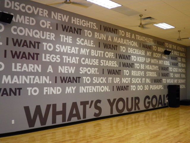 whats your goal wall graphic