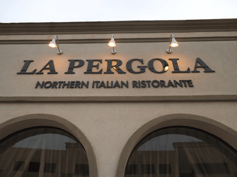 Dimensional Lettering - La Pergola