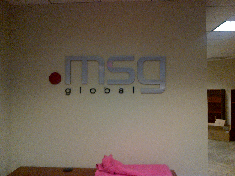 Raised Metal & Acrylic Text - MSG