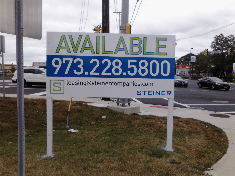 Post & Panel Sign for Available Space