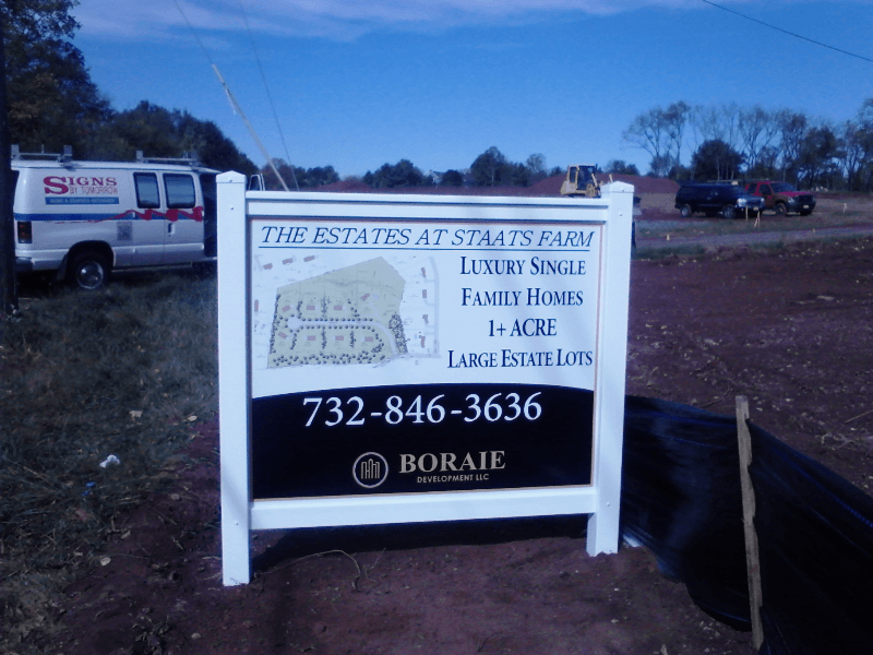 Post & Panel Vinyl Frame for Real Estate Dev.