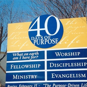 40 Days of Purpose Post & Panel