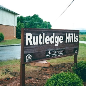 Rutledge Hills Sandblasted/Painted Sign