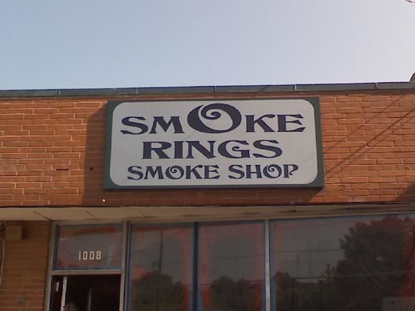Smoke Rings Pan Face Sign