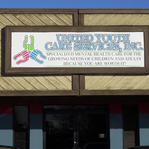 United Youth Care Services Aluminum Sign