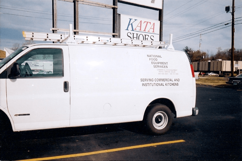 National Food Equipment Services Van Lettering