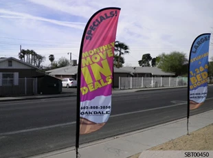 For Rent Custom Feather Banner