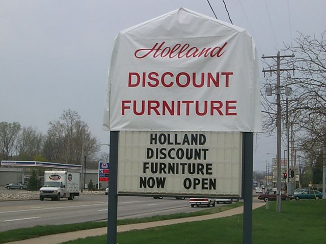 Temporary Vinyl Banner Bag with cut vinyl