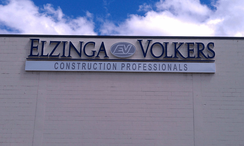 Fabricated retainer with cut vinyl on polycarb.