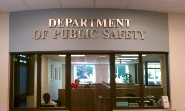 Stud mounted cast aluminum dimensional letters