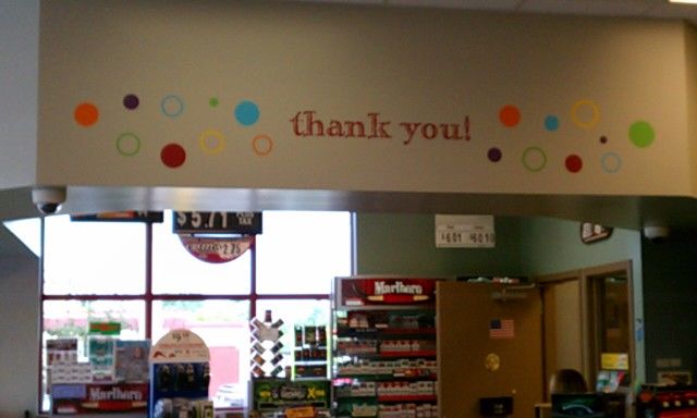 Cut vinyl wall graphics