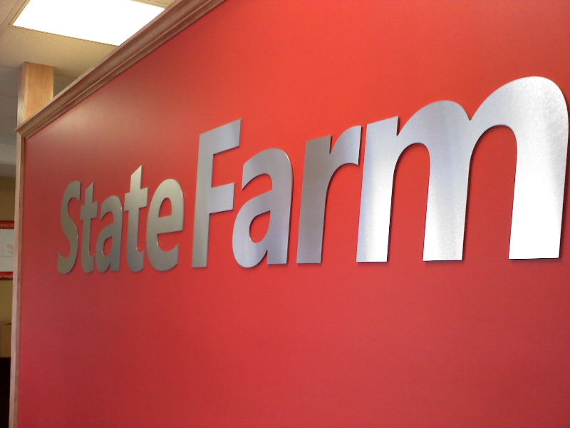 Cast aluminum dimensional letters with double sided adhesive