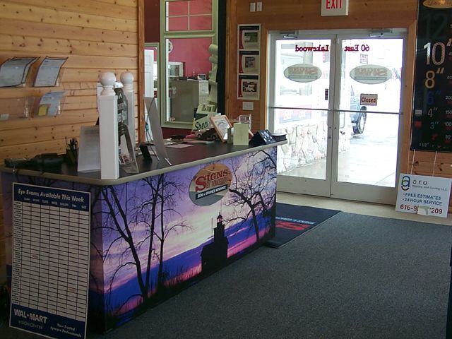 Digital front counter wrap