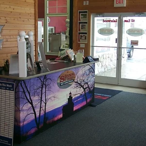 Digital front counter wrap