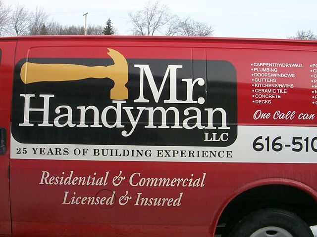 Cut vinyl and digital printed vinyl with lamination.