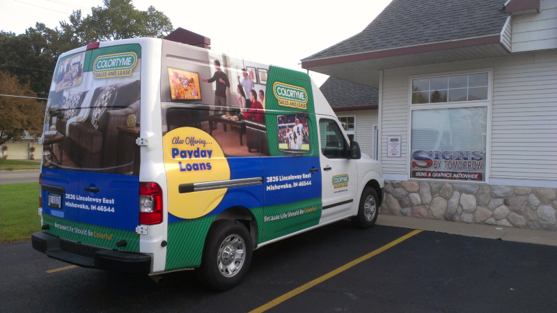 Digitally printed vinyl w/ lamination.