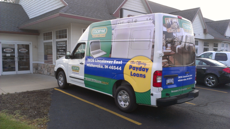 Digitally printed vinyl w/ lamination.