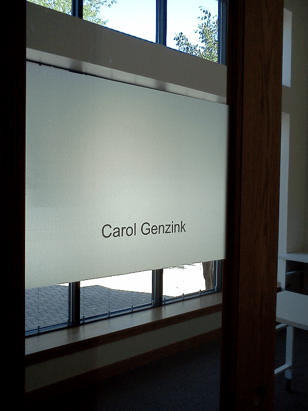 Etchmark vinyl with white cut vinyl on top.