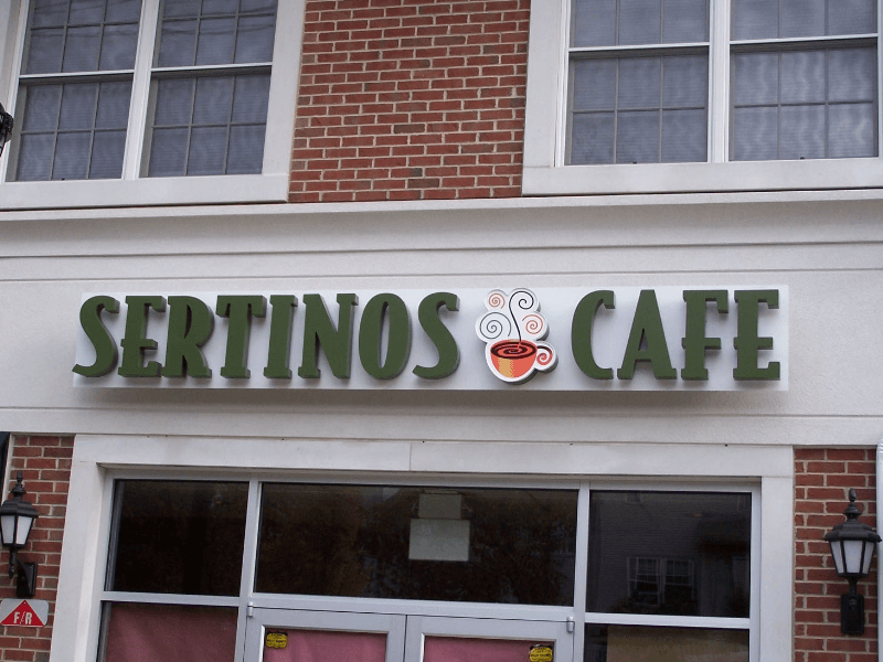 Sertinos Cafe during the day
