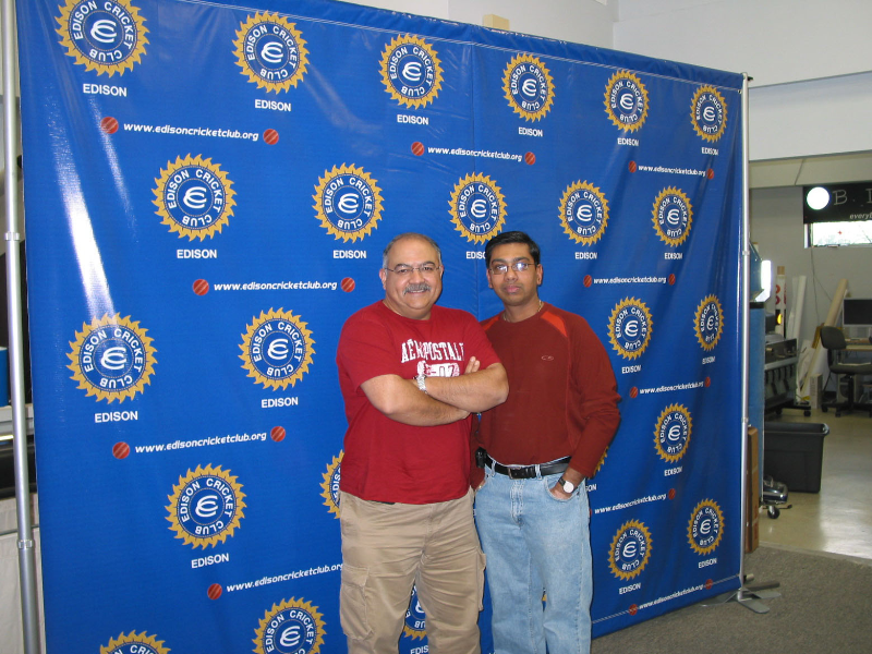 Edison Cricket Club Backdrop