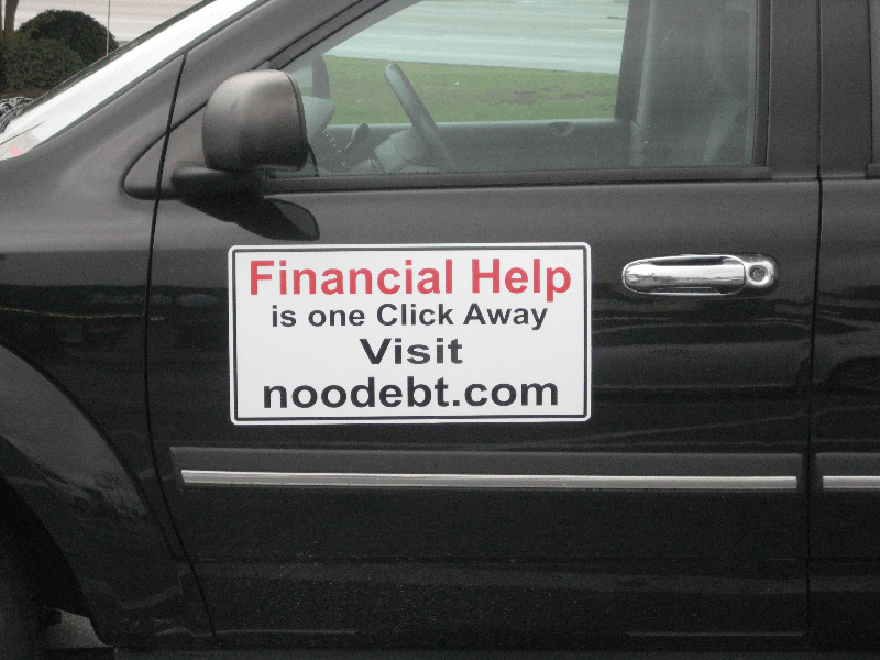 Magnetic sign Vehicle Advertisement