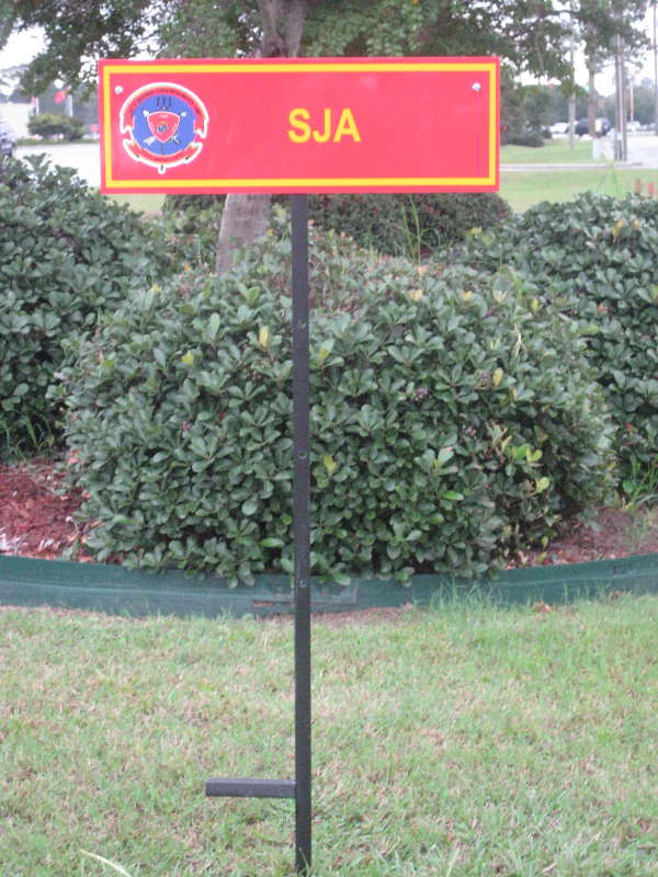 Parking Space Sign with T-Bar Frame