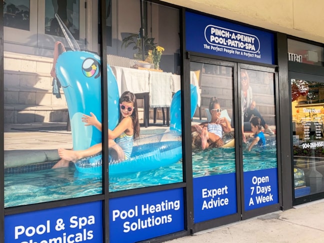 Storefront Window Graphics for Pinch A Penny