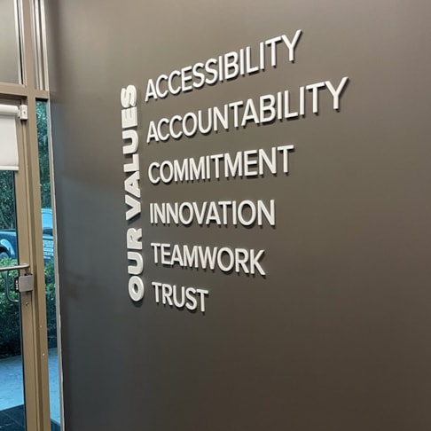 3D Signs and Dimensional Acrylic and PVC Lettering