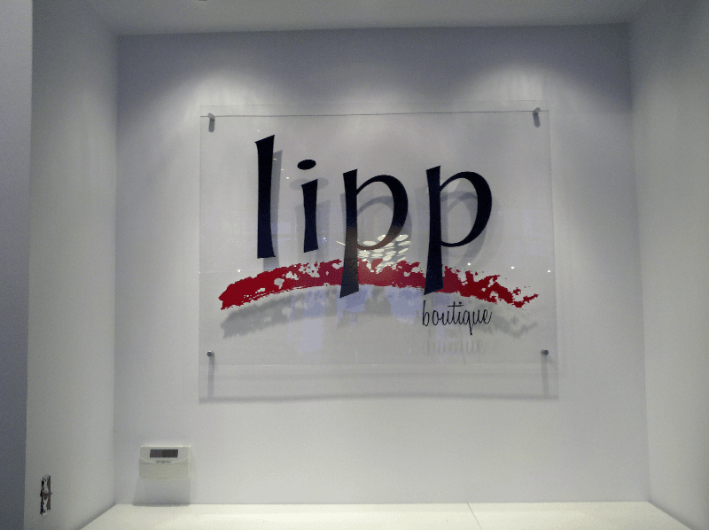 cut vinyl on clear acrylic