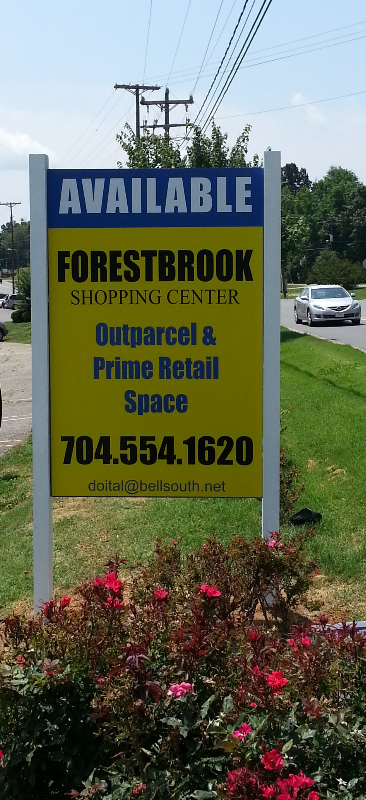 6'x4' dibond w/ grooved posts