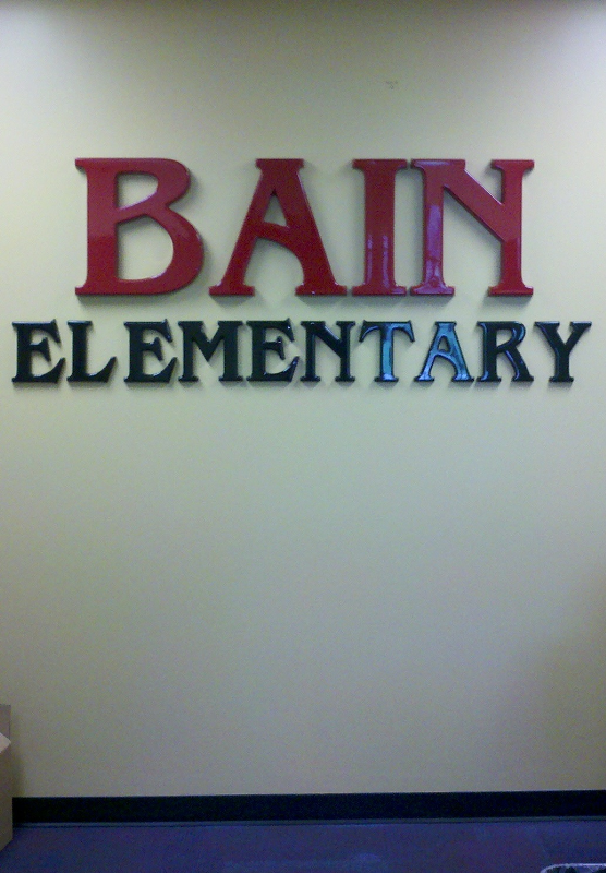 plastic formed letters