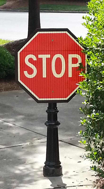 decorative traffic sign