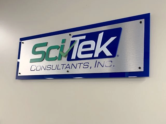 Dimensional Acrylic & Aluminum Sign With Standoffs