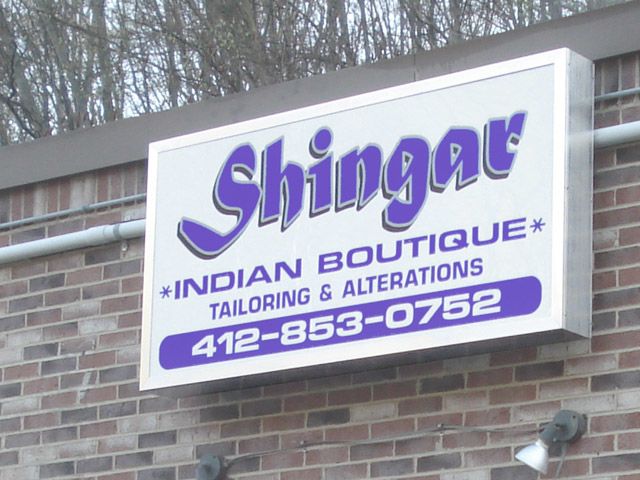 Internal Lit Sign Cabinet With Acrylic Face