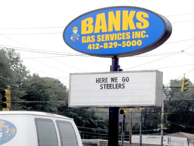 Custom Built Double Sided Sign Cabinet With Lexan Faces