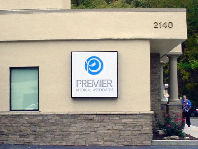 Internal Lit Sign Cabinet With Acrylic Face