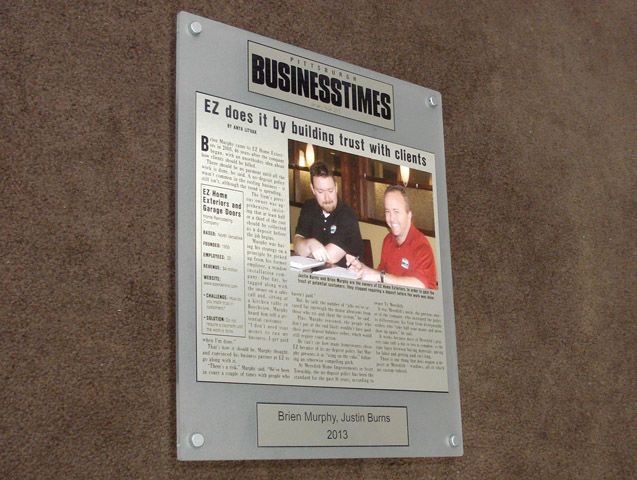 Laser Etched Aluminum on Frosted Acrylic with Standoffs