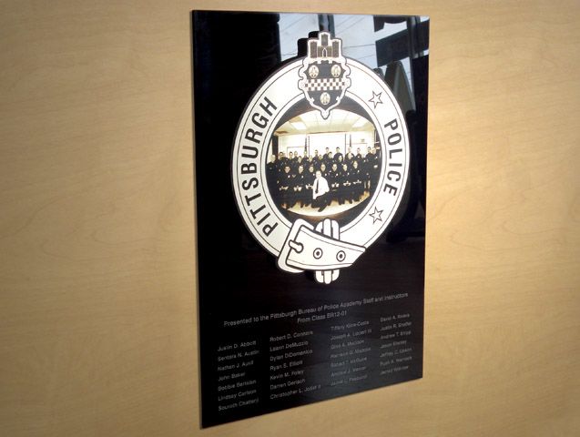 Laser Etched Acrylic/Aluminum Plaque