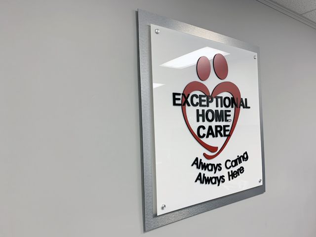 Dimensional Acrylic Sign With Standoffs