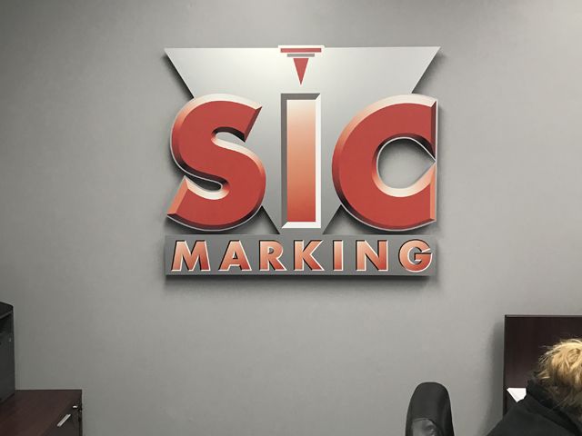 Dimensional PVC Sign With Standoff Mount