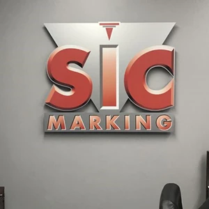 Dimensional PVC Sign With Standoff Mount