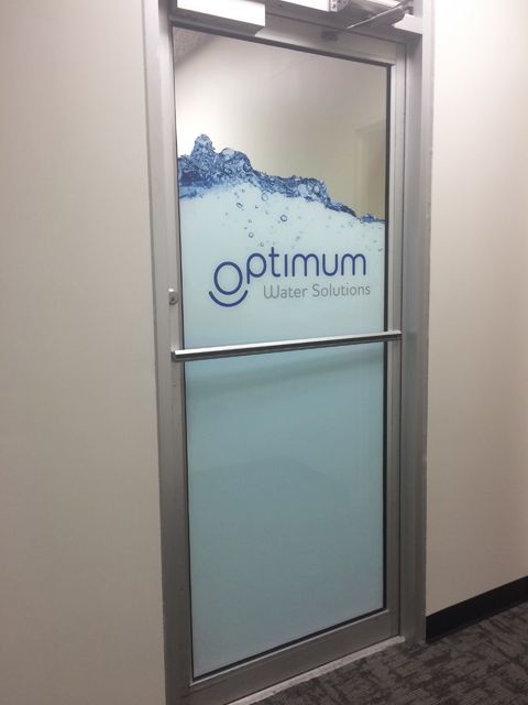 Digitally Printed Glass Door Vinyl Graphics