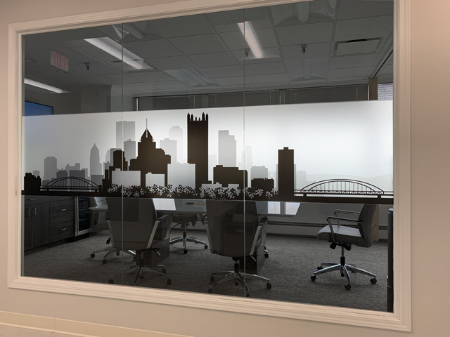 Digitally Printed Frosted Window Vinyl