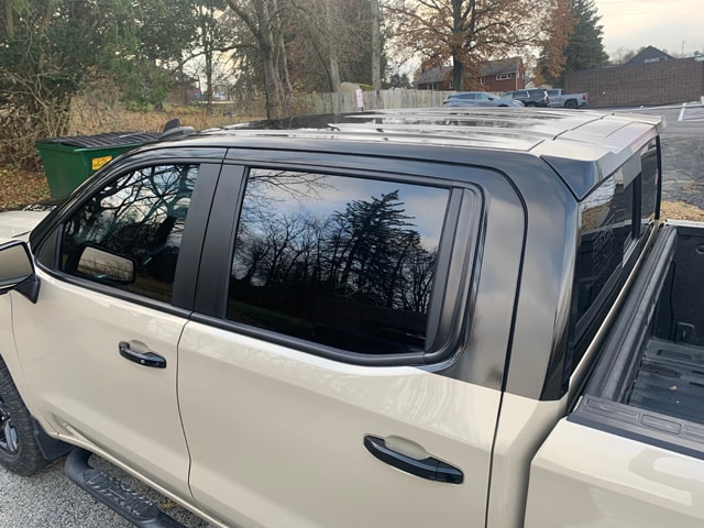 Gloss Black Pickup Cab Wrap
