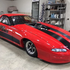 Custom Striping And Graphics For Camaro Dragster