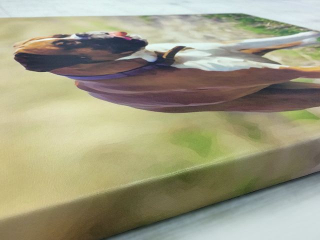 Custom printed to virtually any size on premium canvas media and wrapped around a sturdy 1.5